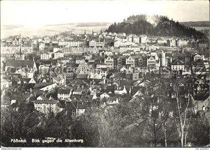 Poessneck Panorama mit der Altenburg