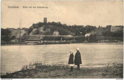 Graudenz - Blick auf den Schloßberg - Pommern