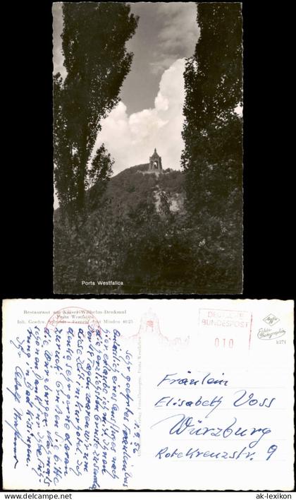 Ansichtskarte Porta Westfalica Kaiser-Wilhelm-Denkmal - Porta Westfalica 1958