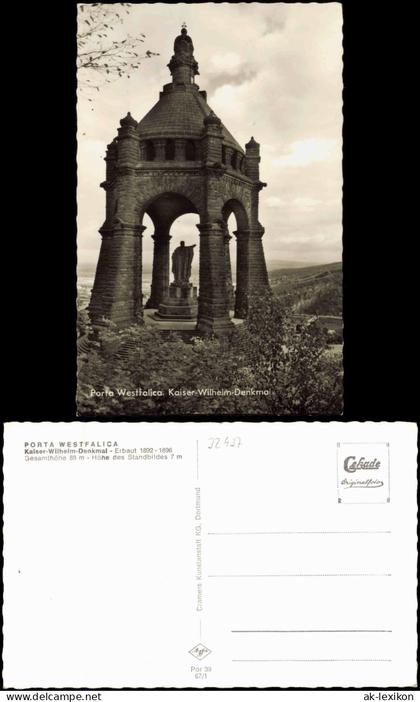 Ansichtskarte Porta Westfalica Kaiser-Wilhelm-Denkmal - Porta Westfalica 1967