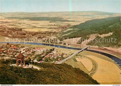 Porta Westfalica Fliegeraufnahme