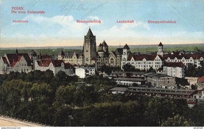 AK Posen Die neue Kaiserpfalz Akademie Schloss Posen ungelaufen Postkarte