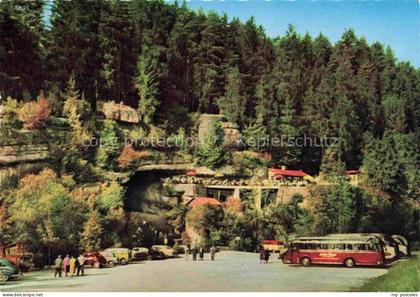 Pottenstein Oberfranken Terrassen Cafe Teufelshoehle