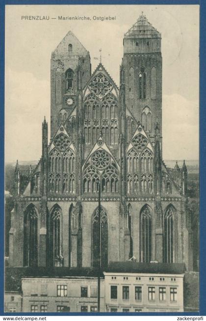 Prenzlau Marienkirche Ostgiebel, gelaufen 1914 (AK1790)