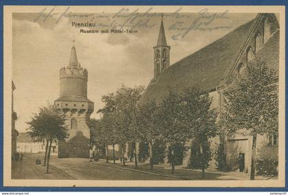 Prenzlau Museum mit Mittelturm, ungebraucht (AK4062)