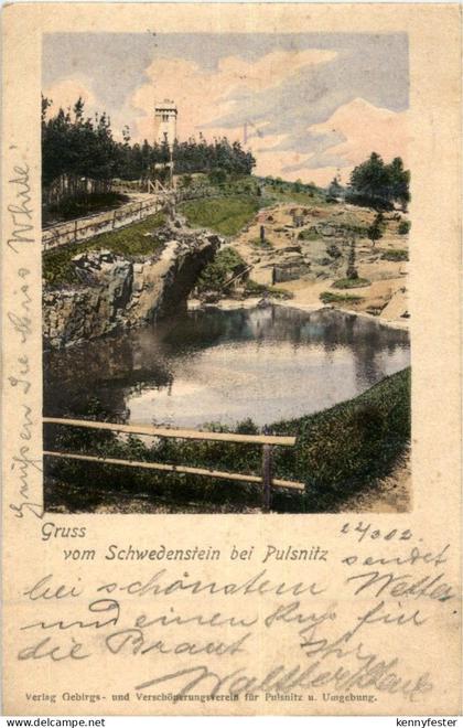 Gruss vom Schwedenstein bei Pulsnitz