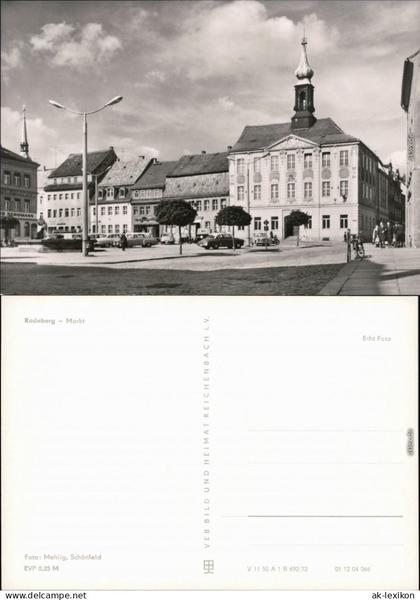 Ansichtskarte Radeberg Marktplatz 1972
