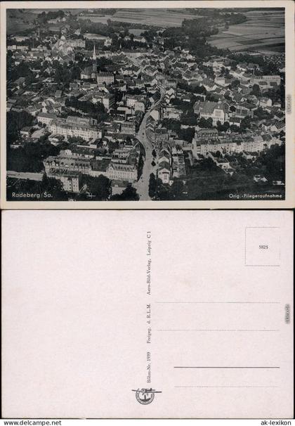 Radeberg Luftbild Ansichtskarte 1934
