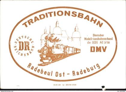 Radebeul Billet fuer eine Fahrt mit dem Traditionszug Radebeul Ost nach Radeburg