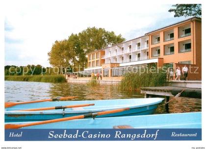 Rangsdorf Hotel Restaurant Seebad Casino Bootsanleger Ruderboot