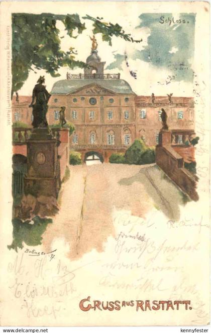 Gruss aus Rastatt - Litho