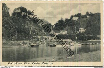 Rathen - Basteiseite - Verlag M. Leschke Rathen