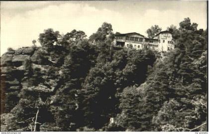 Rathen Saechsische Schweiz Rathen Fels Rauenstein Gaststaette x 1975
