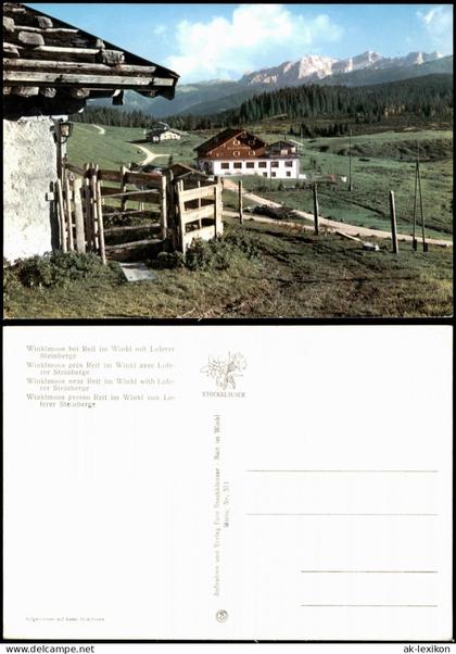 Reit im Winkl Winkimoos bei Reit im Winkl mit Loferer Steinberge 1980