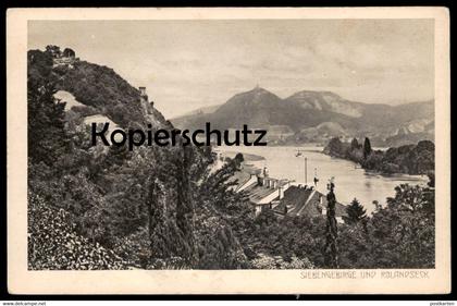 ALTE POSTKARTE SIEBENGEBIRGE UND ROLANDSECK REMAGEN WIESE'S KAKAO SCHOKOLADE PRALINES Köln chocolate cpa postcard AK