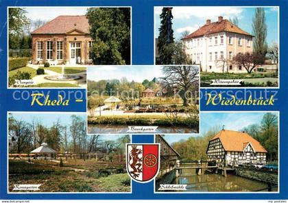 Rheda-Wiedenbrueck Orangerie Wiewenpalais Rosengarten Schlossmuehle