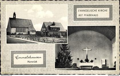 CPA Emmelshausen im Hunsrück, Evangelische Kirche, Pfarrhaus, Innenansicht