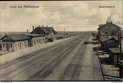 CPA Mutterstadt in der Pfalz, Hauptbahnhof, Gleise