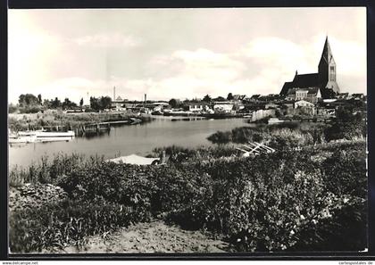 AK Barth /Ribnitz-Damgarten, Flusspartie mit Kirche