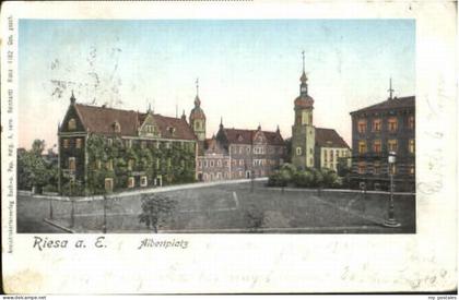 Riesa Sachsen Riesa Albertplatz x 1901