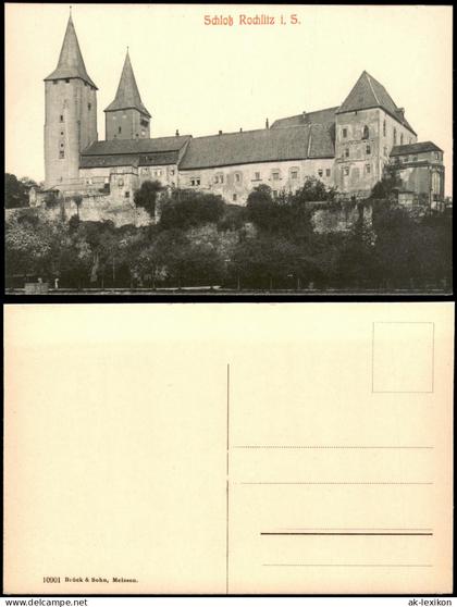 Ansichtskarte Rochlitz Schloß Rochlitz Seitenansicht 1909