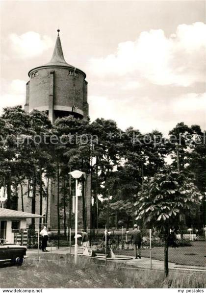 Juegesheim Rodgau Offenbach Hessen Minigolfplatz Wasserturm