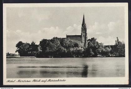 AK Röbel /Müritzsee, Blick auf Marienkirche
