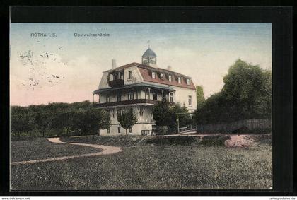 AK Rötha i. S., Gasthaus Obstweinschenke