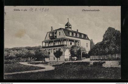 AK Rötha i. Sa., Blick auf die Obstweinschänke