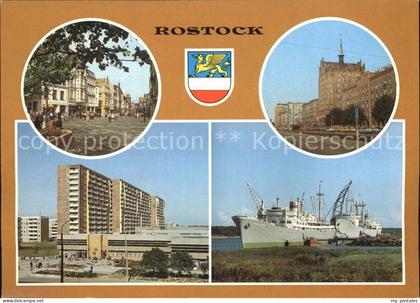 ROSTOCK  CITY Kroepeliner Str Lange Str Rostock Evershagen Traditionsschiff