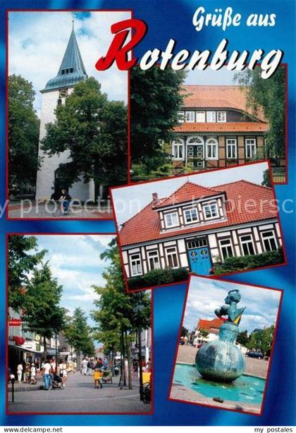 Rotenburg Wuemme Fachwerk Kirche Brunnen
