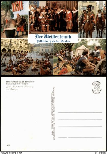 Rothenburg ob der Tauber Szenen aus Festspiel er Meistertrunk, Feldlager 1980