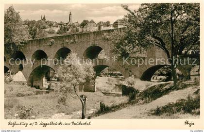 Rothenburg Tauber Doppelbruecke Tauber