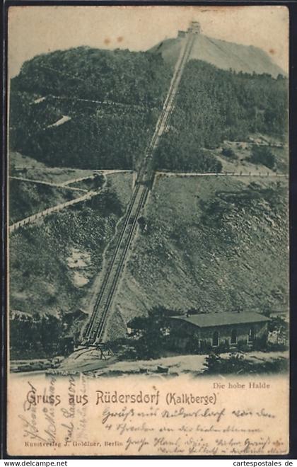AK Rüdersdorf /Kalkberge, Die hohe Halde