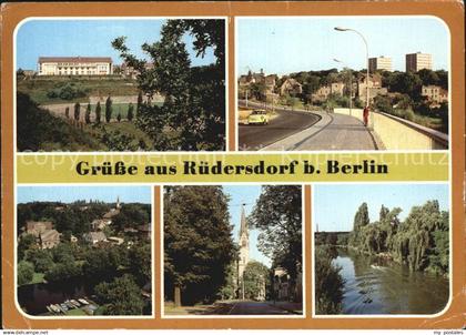 Ruedersdorf Berlin Kulturhaus Nexoe Kalkgraben Bruecke Kalkseegraben Kirche Kana