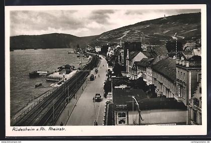AK Rüdesheim a. Rh., Rheinstrasse