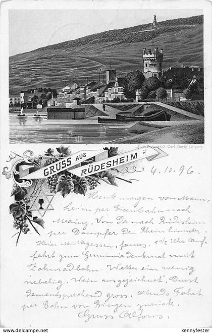 Ruedesheim Panorama Kat. Ruedesheim am Rhein