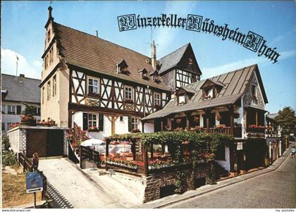 Ruedesheim Winzerkeller Ruedesheim Fachwerk Restaurant Tanzlokal
