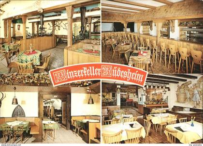 Ruedesheim Winzerkeller Ruedesheim Fachwerk Restaurant Tanzlokal innen
