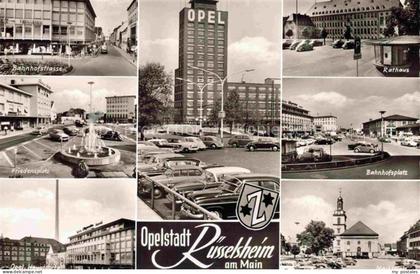RuessELSHEIM Main Bahnhofstrasse Friedensplatz Opel Haupttor Rathaus Bahnhofspla