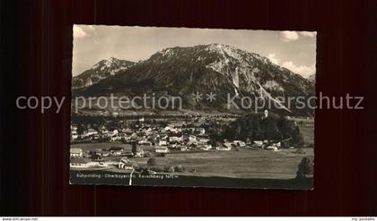 Ruhpolding Gesamtansicht mit Rauschberg Chiemgauer Alpen