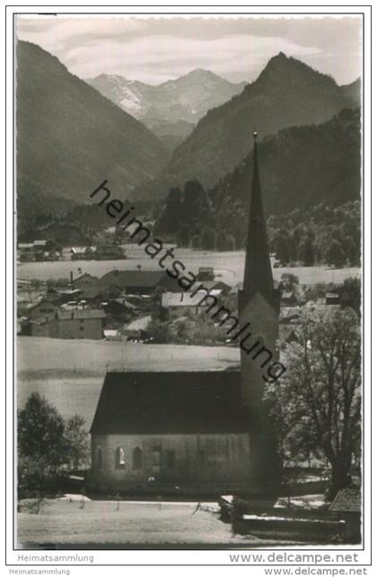 Ruhpolding-Zell - Kirche St. Valentin - Foto-AK 50er-Jahre