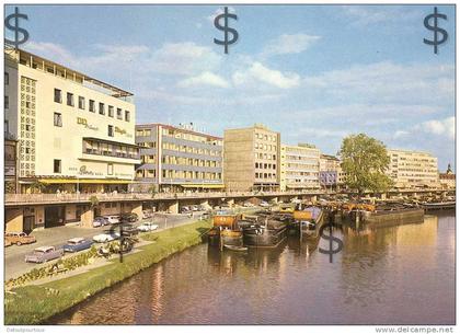 SAARBRUECKEN / SAAR Saarbrücken  : Berliner Promenade ( péniche bateliers Citroen DS )
