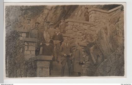 (77495) Foto AK Rübeland im Harz, Personen auf der Treppe 1924