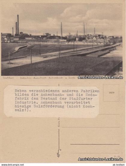 Ansichtskarte Staßfurt Stassfurt Soda-Fabrik 1932