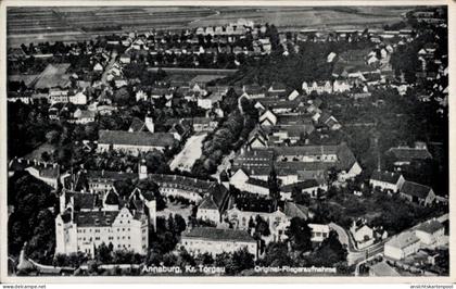 CPA Annaburg Saxe Anhalt, Fliegeraufnahme