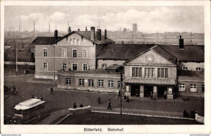 CPA Bitterfeld in Saxe Anhalt, Bahnhof
