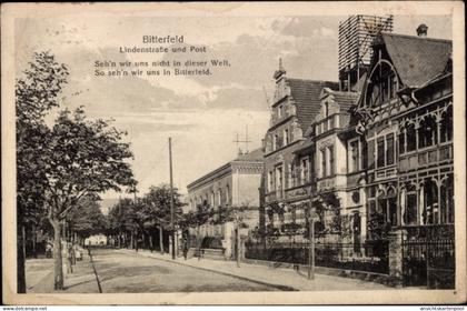 CPA Bitterfeld in Saxe Anhalt, Lindenstraße, Post