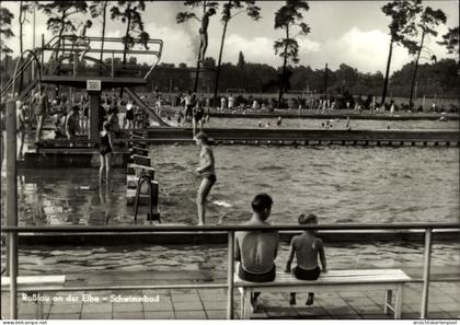 CPA Roßlau an der Elbe Saxe Anhalt, Schwimmbad