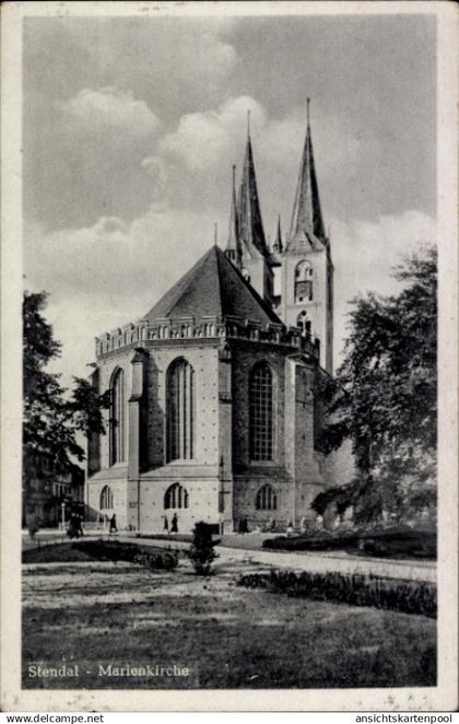 CPA Stendal in Saxe Anhalt, Ansicht der Marienkirche